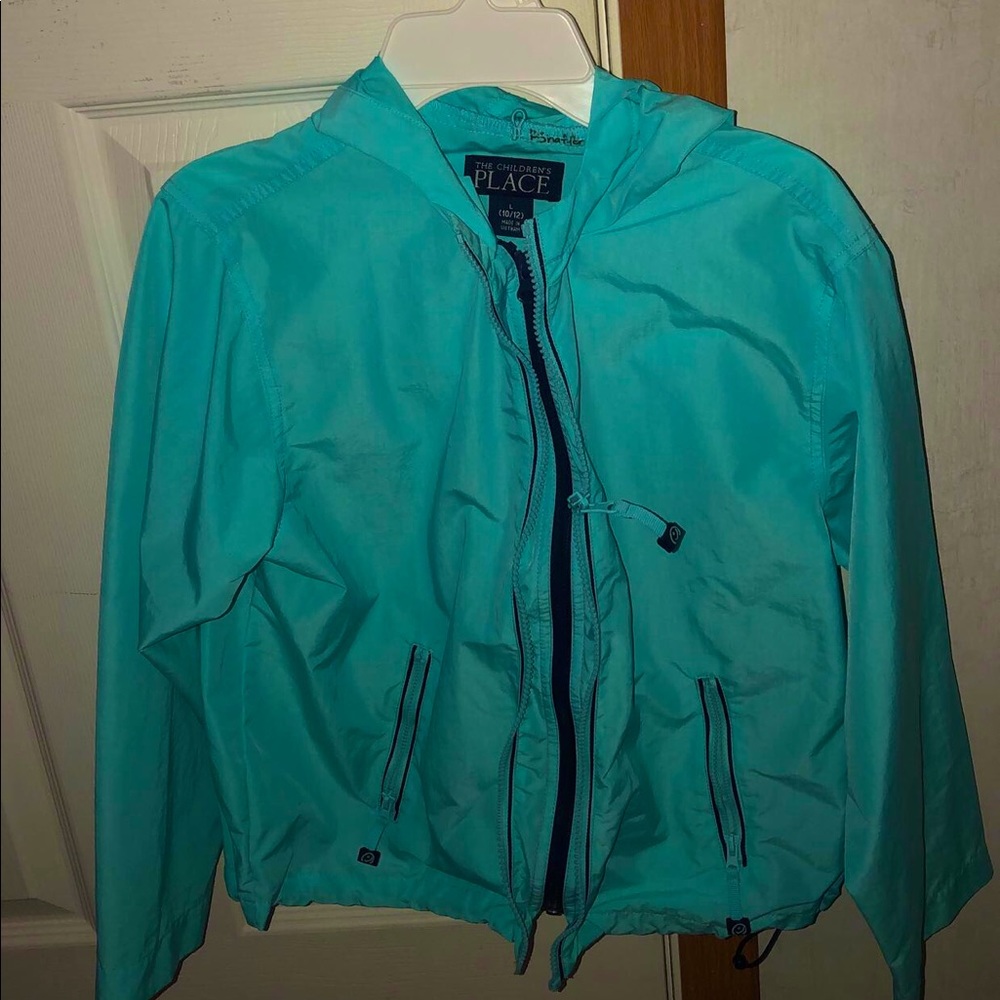 Super nice blue rain jacket!